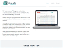 Tablet Screenshot of icreate.be