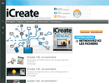 Tablet Screenshot of icreate.fr